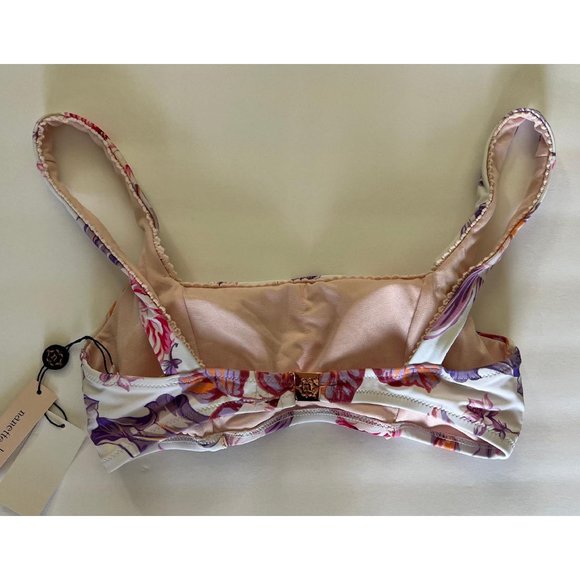 Nanette Lepore Cassia Square Neck High Waisted Bikini Set White Floral - Picture 6 of 8